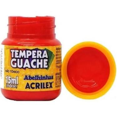 Imagem de Tinta guache 15ml vermelho - ACRILEX