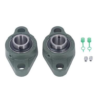 Imagem de Rolamento de humaceira montado em flange de aço de ferro fundido de 1 polegada, rolamento de baixo ruído de alta resistência com design de furo de enchimento de óleo,