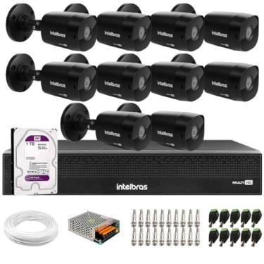 Imagem de Kit 10 Câmeras Intelbras VHD 1230 B Full HD 1080p Bullet Black G7 Visão Noturna 30m IP67 + Dvr Intelbras MHDX 3116-C 16 Canais + HD 1TB Purple