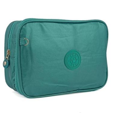 Imagem de Estojo Box Porta Caneta Lapis Bolsinha Feminina Escolar - M3M, G, VERD