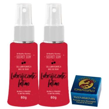 Imagem de Kit Íntimo Sensual: 2 Lubrificante À Base De Água Secret Sexy + 1 Poma