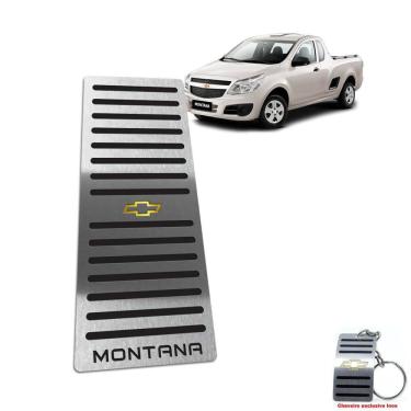 Imagem de Descanso De Pé Chevrolet Montana 2011 Até 2020 Preto Inox