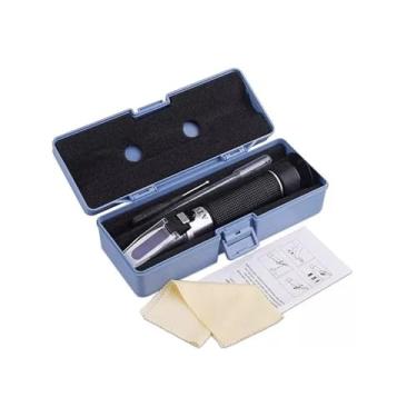 Imagem de Refratômetro Salinidade ATC Medidor de Sal Brix Faixa Gravidade Densidade para Aquários Marinhos