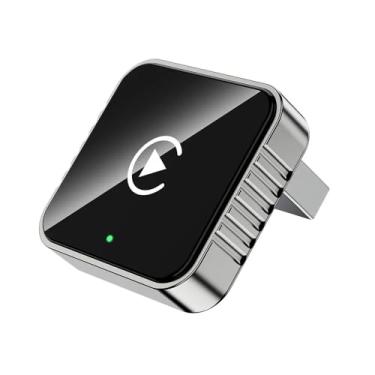 Imagem de Adaptador Carplay sem fio 2 em 1, Plug & Play, ligação especial Carplay, conexão rápida estável, converte com fio de fábrica para carplay sem fio Dongle/Android adaptador