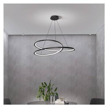 Imagem de Iluminação de lustre redondo sala de estar luz pendente sala de estar lustres lâmpada de teto alumínio ferro lustres, decoração moderna