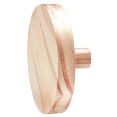 Imagem de Cabide Gancho Tramontina Madeira Maciça 120mm Verniz Natural Tramontin