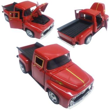 Imagem de Carrinho de Ferro Miniatura Caminhonete Fricção Abre Capô e Portas - Q