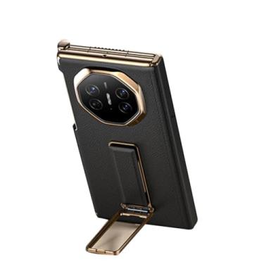 Imagem de LYJSMGZ Capa de couro para Huawei Mate XT, com suporte de absorção magnética, função flip proteção de corpo inteiro, capa de negócios, preta, Mate XT