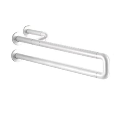 Imagem de Suporte de vaso sanitário para banheiro, corrimãos de montagem na parede, trilhos de segurança de vaso sanitário para idosos, suporte de vaso sanitário para idosos, deficientes e grávidas