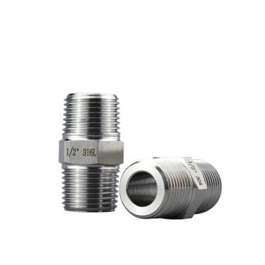 Imagem de 1 peça de bocal sextavado de alta pressão de aço inoxidável 250bar 1/20.3 cm 1/10.2 cm 1/5.1 cm 3/10.2 cm 2.5 cm encaixe adaptador redutor bucha hexagonal (316L DN15)