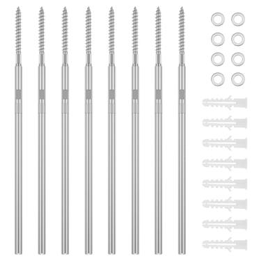 Imagem de 8 peças de suporte de prateleira flutuante de alta dureza não deformação metal invisível suporte para painel artificial de madeira maciça (8, prata)
