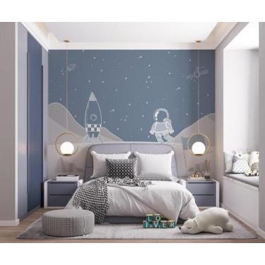 Imagem de Papel de Parede Adesivo estampa de astronauta 260X280 - ALGIDECOR