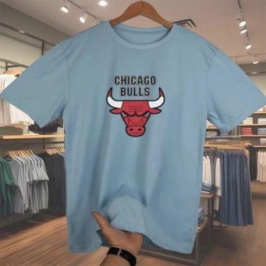 Imagem de camisa masculina Chicago Bulls camisa oversized - loja dinka, g, Azulb