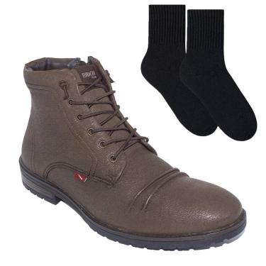 Imagem de Kit Bota Ferracini Bagdá Masculina + Par de Meia