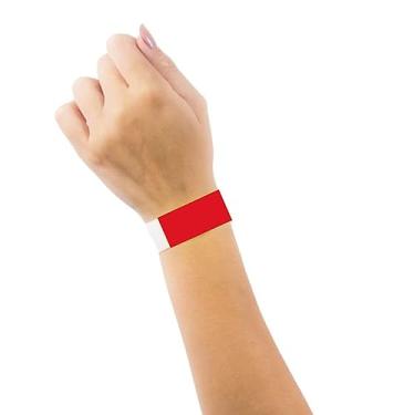 Imagem de Pulseira De Identificação Para Eventos Vermelho Neon 40 Un