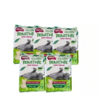 Imagem de Areia De Mandioca Para Gatos Super Premium 2kg - Kit 5 Unid