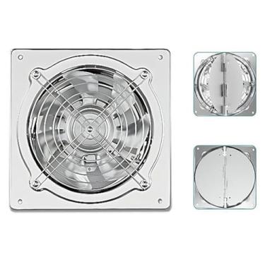 Imagem de 4 inches,Exaustor de Cozinha em Aço Inoxidável Ventilador Doméstico de Evacuação de Fumos 4/6/7/8 Polegadas Ventilador de Exaustão de Baixo Ruído para Sótãos, Casas de Banho 7 Polegadas