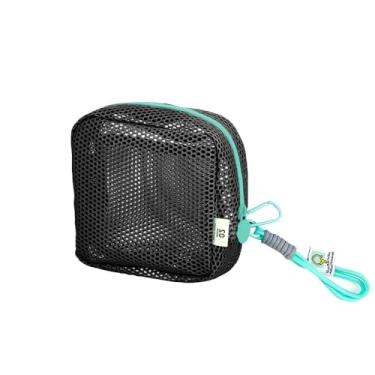 Imagem de Bolsa de armazenamento de mudanças, bolsa de cartão de cor doce, cordão, bolsa de armazenamento de malha quadrada com cabo de dados fofo de pequena capacidade (estilo 2)