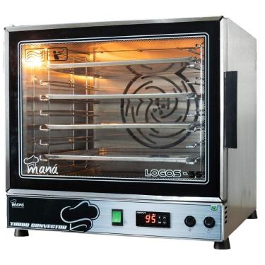 Imagem de Forno Turbo Convector Elétrico Maná Logos 35 Digital Inox 110V