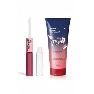 Imagem de Kit 7 Belo Sabonete Líquido Corporal 200ml e Batom Duo gloss Rosa Único
