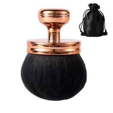 Imagem de Pincel de maquiagem corporal, extra grande, mistura e desfoque, pincel de autobronzeamento profissional, pincel bronzeador, protetor solar, pincel de maquiagem oval para rosto e corpo, com bolsa de