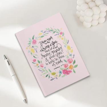 Imagem de Caderno cristão, presentes cristãos para mulheres, cadernos de diário A5 para anotações de escritório, caderno de diário bíblico de 21 x 14,7 cm, versículo bíblico, planejador de oração das escrituras