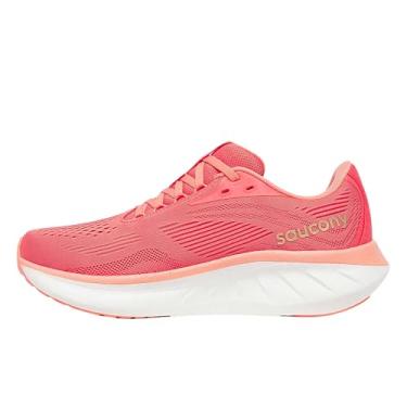 Imagem de Saucony Tênis feminino Ride 18, Coral/salmão, 41