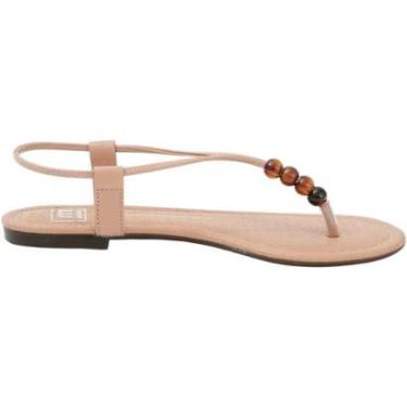 Imagem de Sandalia Moleca Rasteira Tira Perola Dedo Feminino-Feminino