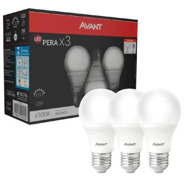 Imagem de Lâmpada Pera Led Branca 6500K 15 Watts Bivolt Pack Com 3 Peças - 33544