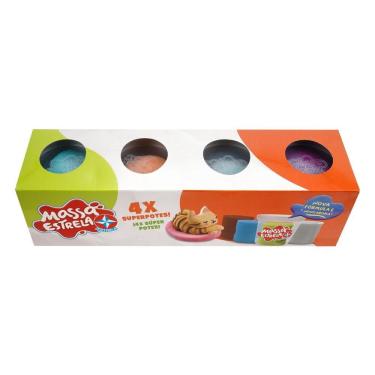 Imagem de Massinha De Modelar 4x Super Potes - Brinquedos Estrela