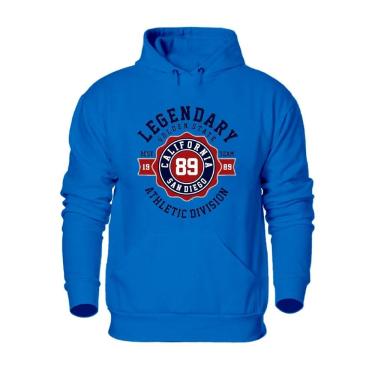 Imagem de Blusa Moletom Canguru Casaco de Frio Estampado Athletic Division 50% Algodão 50% Poliéster