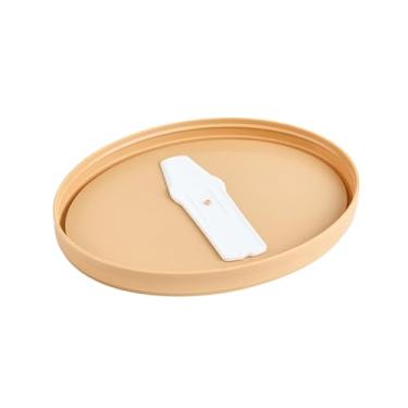 Imagem de Restaurantware - APENAS TAMPAS: Tampas de copo Coppetta de 4,53 x 3,62 x 0,45 polegadas, 50 tampas de copo de sorvete duráveis - com colher de plástico, para alimentos quentes e frios, tampas