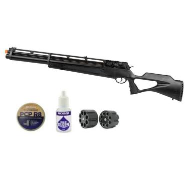 Imagem de Carabina De Pressão Pcp Rossi R8 G3 Black Std 5,5mm 8 Tiros