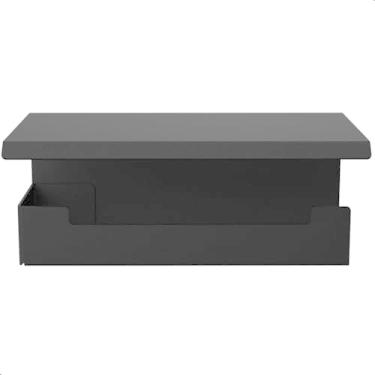 Imagem de Suporte Papel Higiênico Adesivo Colar Na Parede Preto ELG