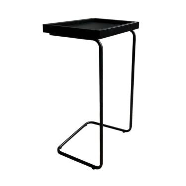 Imagem de Mesa De Apoio Lateral Para Sofá Ou Cama Preta
