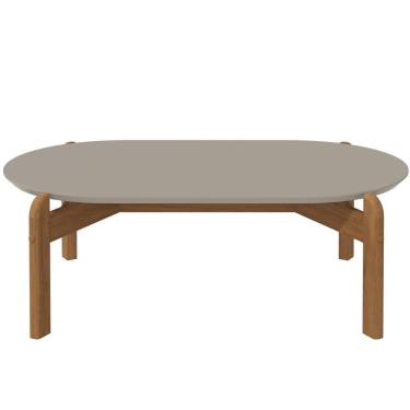 Imagem de Mesa De Centro Oblonga Sala De Estar 06009 Off White Cedro Dcasa