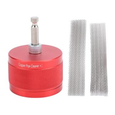 Imagem de Jiawu Limpador de Tubos de Cobre de Metal de 1 Polegada para Furadeira Elétrica, Limpador de Tubos Com Escova e Haste Hexagonal de 1/4, Ferramenta de Encanamento de Limpeza de Tubo