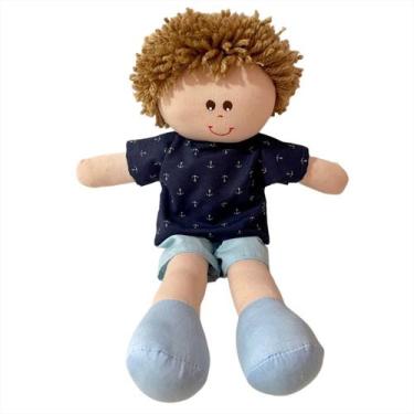 Imagem de Boneca De Pano Bebê Artesanal Nome 30cm - Monzillo Baby & Kids, GAEL