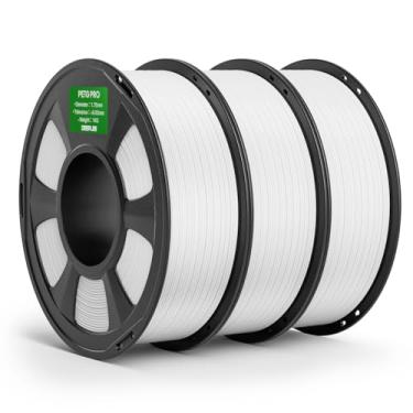 Imagem de DEEPLEE Filamento PETG PRO 1,75 mm branco 3 kg, filamentos de impressora 3D PETG de 1,75 mm maior resistência e resistência ao clima, adequado para a maioria das impressoras 3D FDM