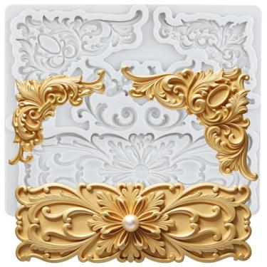 Imagem de MYPRACS Molde de silicone para fondant de alívio para decoração de bolo de açúcar topo de cupcake pasta de chocolate argila de polímero