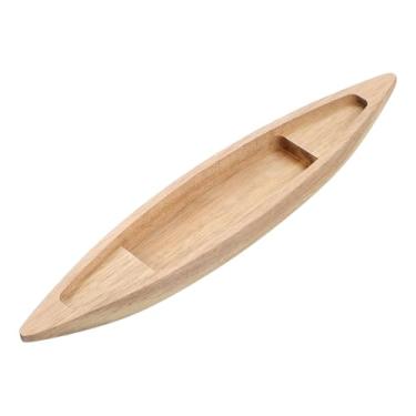 Imagem de Veemoon Ornamento de modelo de barco de madeira inacabado, leve, faça você mesmo, decoração para casa, escritório, quarto, superfície em branco para pintura personalizada, estilo náutico quente