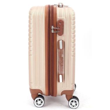 Imagem de Conjunto Mala De Viagem Em Abs E Frasqueira 5 Peças Kit Malas Pequena De Bordo Media E Grande Com 2 Frasqueiras Rigidas