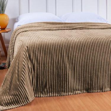 Imagem de Cobertor Canelado Plus Queen 1 Peça 100% Poliéster - Castor
