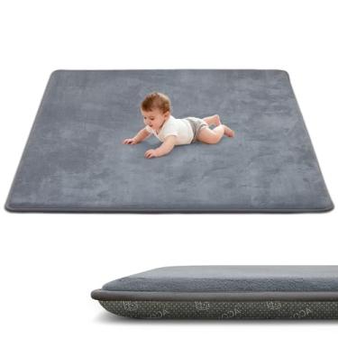 Imagem de ACOMOPACK Tapete de brinquedo de bebê de 3,3 cm de espessura para o chão 159 x 173 - grande tapete de espuma viscoelástica repelente à água e antiderrapante para crianças, crianças, tapete de berçário