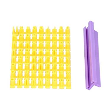 Imagem de LiebeWH Conjunto de Carimbos de Biscoitos, Molde de Plástico Diy, Ferramentas de Decoração de Bolo, ótimo para Aprender Ortografia para Crianças e Adultos