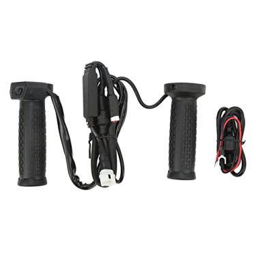 Imagem de SIWOTED 1 Par Apertos de Mão de Aquecimento Elétrico 5 Engrenagens Ajustáveis ​​Motocicleta ATV Punho Aquecido Quente Capa para Guiador de 22mm