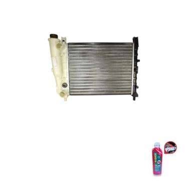 Imagem de Kit Radiador Uno Premio Elba 1985 Visconde + Aditivo Radiex R1892 Rosa Pronto Uso