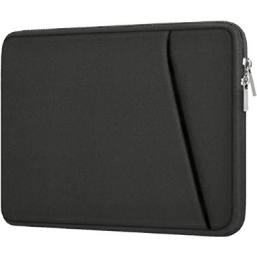 Imagem de Askuko Capa para laptop de 35.6 cm, bolsa de transporte durável, à prova de choque, mala, bolsa para laptop compatível com MacBook Air/Pro HP Asus Lenovo de 14 polegadas, cinza