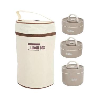 Imagem de Marmita Térmica De Aço Inoxidável 304 Selada Multifuncional Portátil C