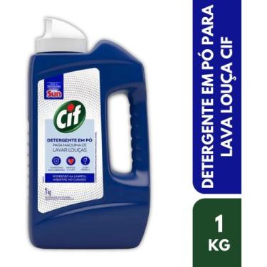 Imagem de Detergente em Pó CIF para Máquina de Lavar Louças 1kg  Poderoso na Lim
